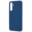 Microfiber lined soft rubber Samsung Galaxy A54 cover - Blue Online Hot Sale