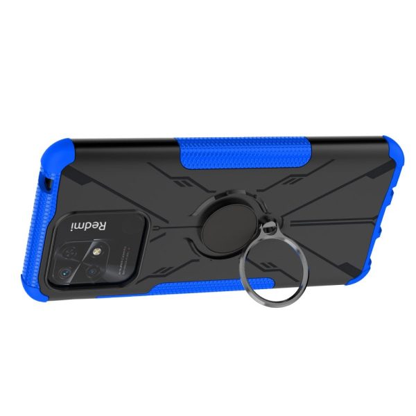 Kickstand cover with magnetic sheet for Xiaomi Redmi 10 Power   Redmi 10C - Blue For Cheap