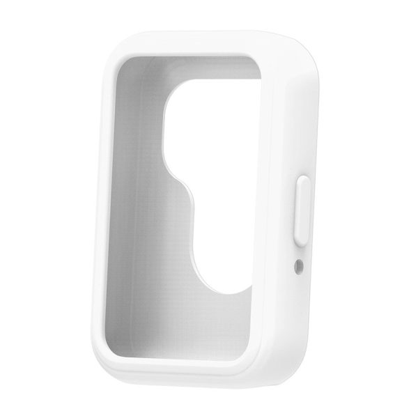 Samsung Galaxy Fit3 Silicone Protective Cover Anti-Scratch Smart Watch Case - White Hot on Sale