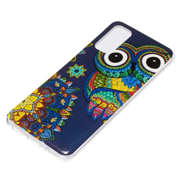 Noctilucent IMD TPU Phone Case for Samsung Galaxy S20 4G S20 5G - Owl Pattern Online now