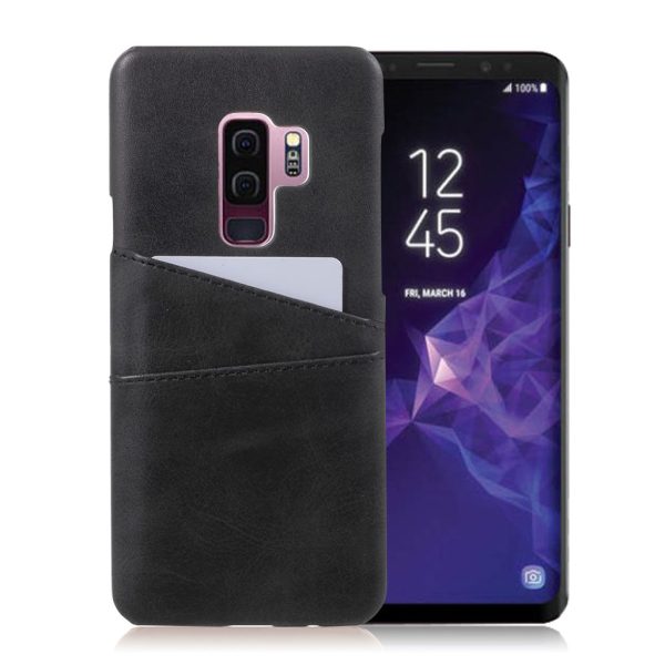 Samsung Galaxy S9 Plus PU leather case - Black Online Hot Sale