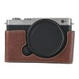 Panasonic Lumix S9 Camera Case Large Cutout Litchi Texture Vegan Leather Protective Cover - Coffee Supply