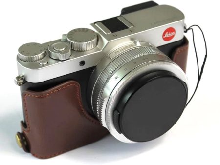 Leica D-LUX 7 half-camera leather case - Coffee Sale