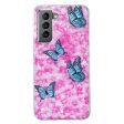 Marble Samsung Galaxy S21 Plus 5G case - Butterfly and Flower For Discount