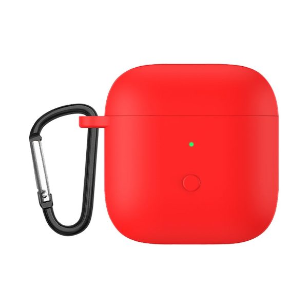 Xiaomi Redmi Buds 3 silicone cover with carabiner - Red Online now