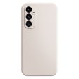 Microfiber lined soft rubber Samsung Galaxy A55 cover - Beige Supply