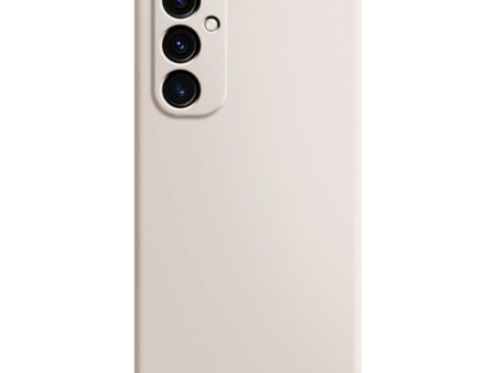 Microfiber lined soft rubber Samsung Galaxy A55 cover - Beige Supply