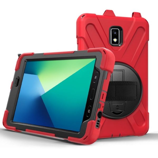 Samsung Galaxy Tab Active 2 X-Shape combo case - Red Online Hot Sale