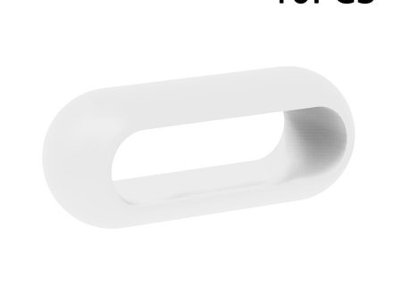 10Pcs Xiaomi Smart Band 8 Pro Watch Band Silicone Holder Loop Watch Strap Fastener Ring - White Fashion