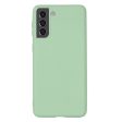 Matte liquid silicone cover for Samsung Galaxy S22 Plus - Green Online now