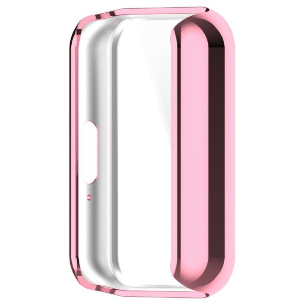 Samsung Galaxy Fit3 Watch Frame Case Electroplating Fully Wrapped Flexible Watch Cover - Pink Cheap