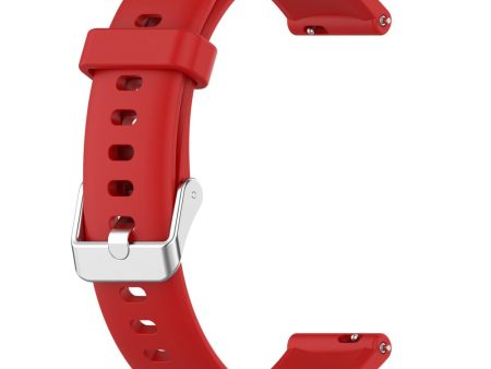 16mm Silicone watch strap for Huawei and Casio watch - Red Online now