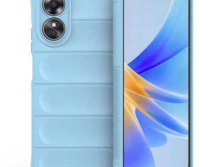 Soft gripformed Oppo A17 cover - Baby Blue For Cheap