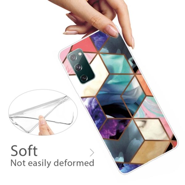 Marble Samsung Galaxy S20 FE case - Colorful Cube Tile For Sale