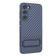 Protective anti-scratch cover with kickstand for Samsung Galaxy S23 - Blue Hot on Sale