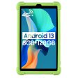 Blackview Tab 60 Silicone Tablet Case Scratch-resistant Back Cover with Bump Resistant Kickstand - Green Hot on Sale