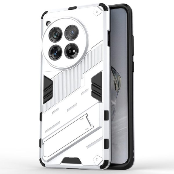 Shockproof OnePlus 12 hybrid cover with a modern touch - White For Discount