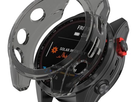 Garmin Fenix 7S transparent cover - Transparent Black Online Sale