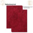 Red Tablet Case for Samsung Galaxy Tab S9 Plus   S9 FE Plus with Butterfly Flower Imprint and Card Holder, Cheap