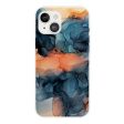 Marble iPhone 14 case - Orange Between the Blues Online