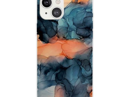 Marble iPhone 14 case - Orange Between the Blues Online