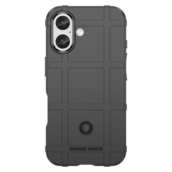 Rugged Shield iPhone 16 cover - Black Hot on Sale