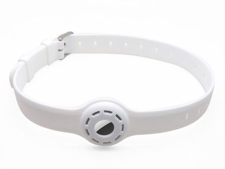 AirTags pet collar design silicone strap - White on Sale