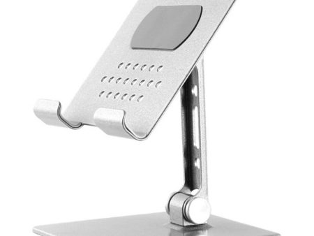 Universal adjustable desktop phone and tablet holder - Silver Supply