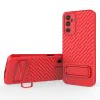 Protective anti-scratch cover with kickstand for Samsung Galaxy A14 5G - Red Online Sale