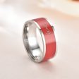 Smart editable stainless steel NFC ring - Red   12# Online now