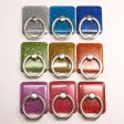 Square shape glitter smartphone ring holder - Rose Hot on Sale