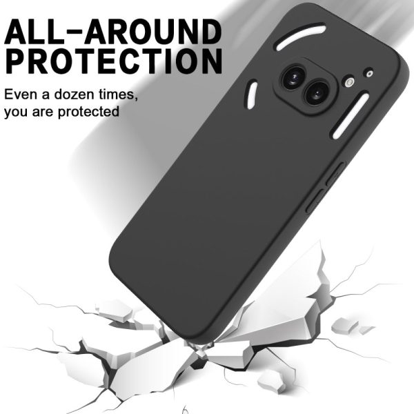 Matte liquid silicone Nothing Phone (2a) cover - Black Sale