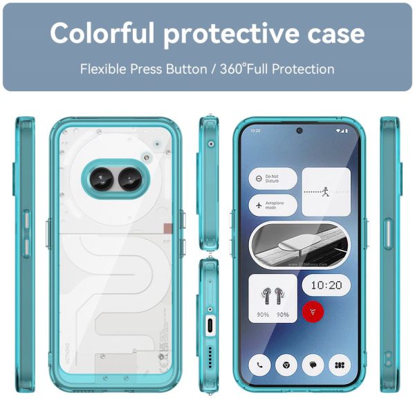 Nothing Phone (2a) smart acrylic cover - Transparent Blue For Discount