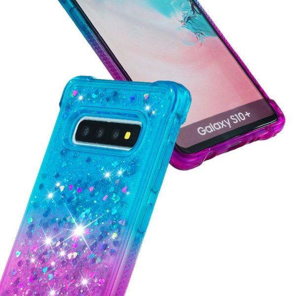 Samsung Galaxy S10 Plus gradient glitter case - Baby Blue   Purple Online Hot Sale