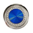 Rhinestone décor CD vein style smartphone ring holder - Blue Cheap