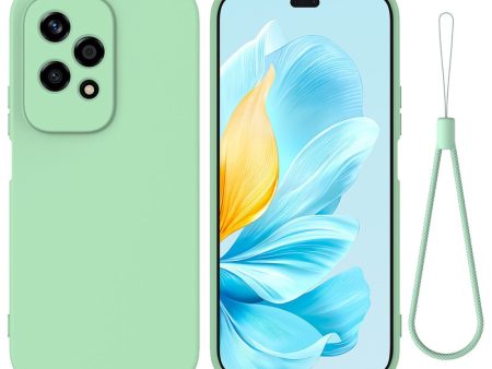 Matte liquid silicone Honor 200 Lite cover - Green on Sale