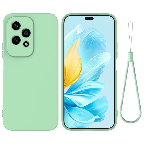 Matte liquid silicone Honor 200 Lite cover - Green on Sale