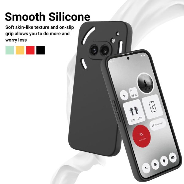 Matte liquid silicone Nothing Phone (2a) cover - Black Sale