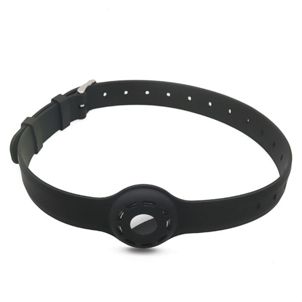 AirTags pet collar design silicone strap - Black For Cheap