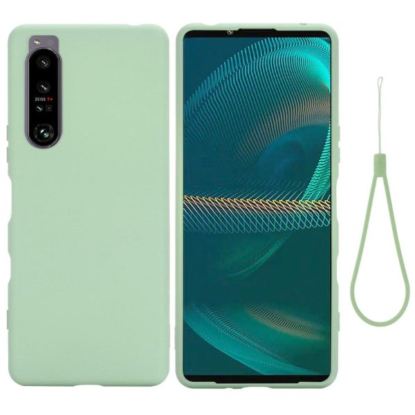 Matte liquid silicone cover for Sony Xperia 1 IV - Green Fashion