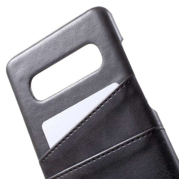 Samsung Galaxy S10 leather coated case - Black Online Hot Sale