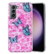 Marble Samsung Galaxy S21 Plus 5G case - Butterfly and Flower For Discount