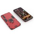 Huawei P20 Pro cool guard kickstand combo case with ring holder - Red Online Hot Sale