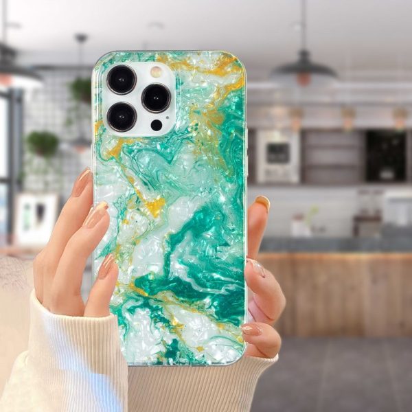 Marble iPhone 13 Pro case - Green Marble Hot on Sale