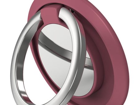 Universal magnetic rotatable phone ring holder - Hawthorn Red Online