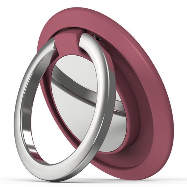 Universal magnetic rotatable phone ring holder - Hawthorn Red Online