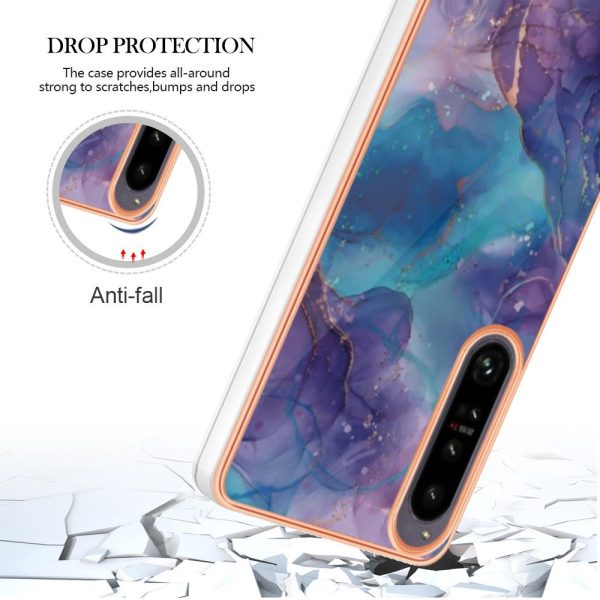 Marble Sony Xperia 1 IV case - Purple Sale