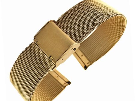 18mm durable stainless steel watch band - Rose Gold For Sale