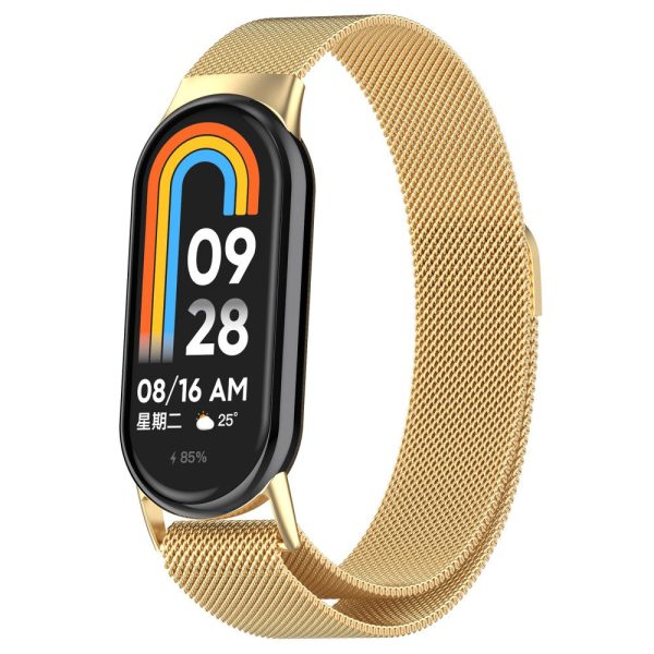 Xiaomi Smart Band 8   8 NFC   9 NFC   9 Metal Watch Strap Mesh Style Wrist Band - Gold on Sale