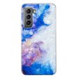 Marble Samsung Galaxy S21 case - Sky Blue Purple Marble Online